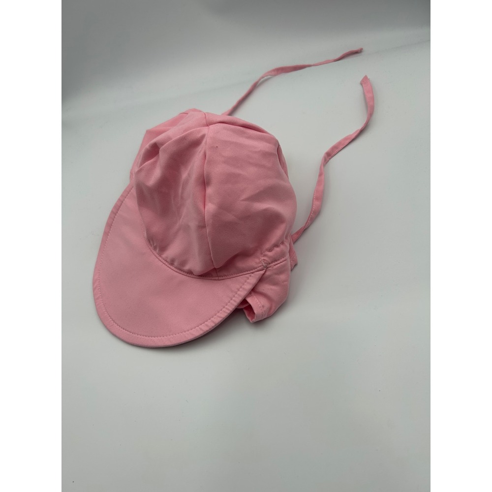 The Original Reima Baby Pink Sun Hat with Neck Flap‎ and Chin Ties Duck Accent